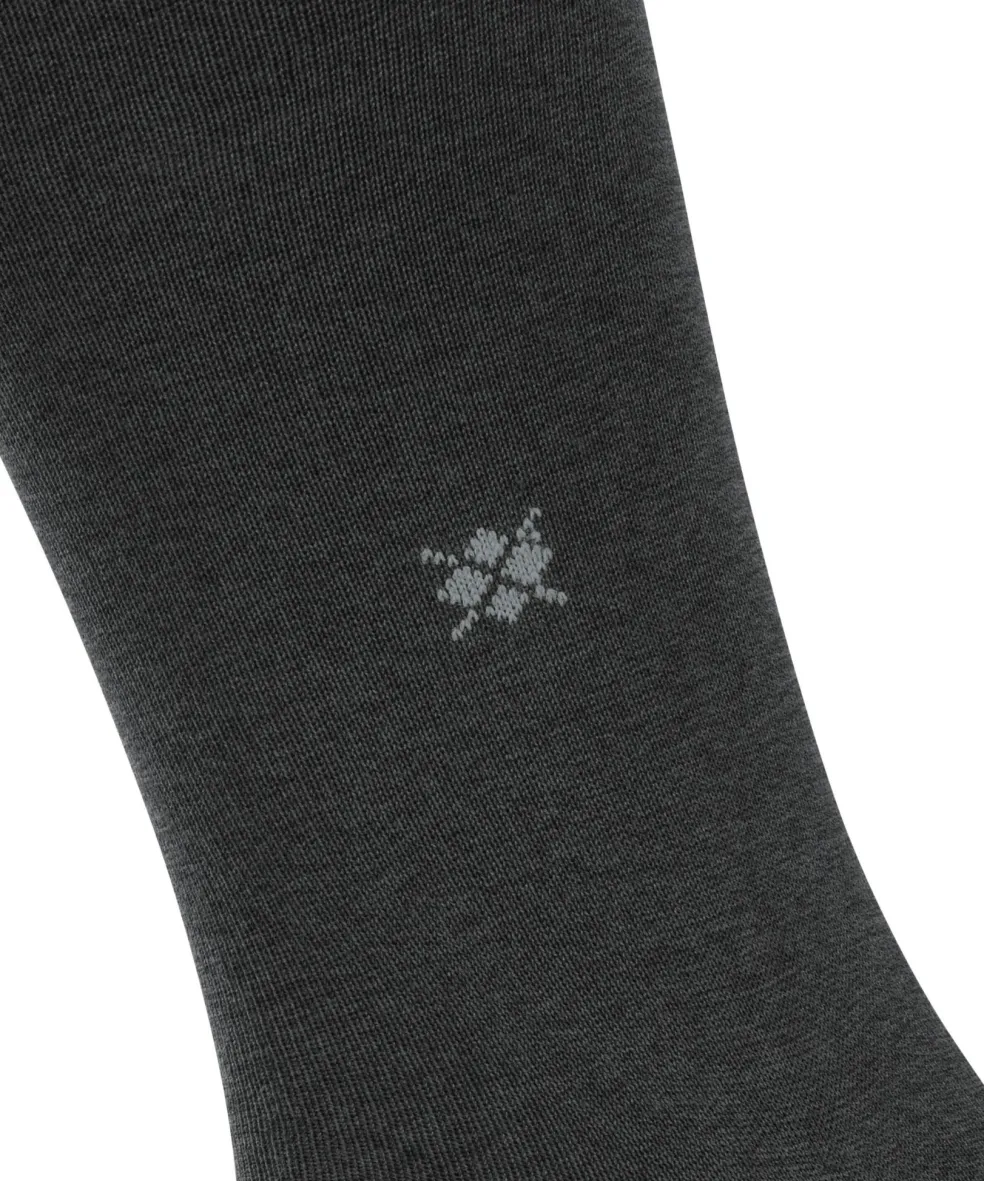 Burlington Dublin heren kniekousen, grijs (anthracite mel.)