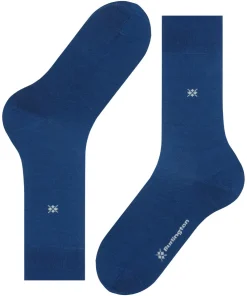 Burlington Dublin herensokken, blauw (night blue)