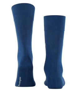 Burlington Dublin herensokken, blauw (night blue)