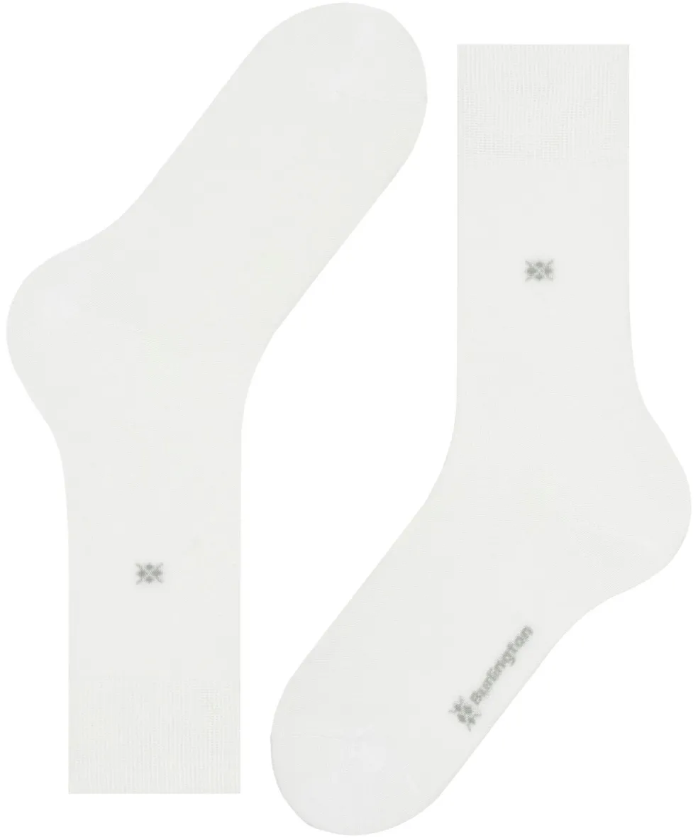 Burlington Dublin herensokken, wit (white)