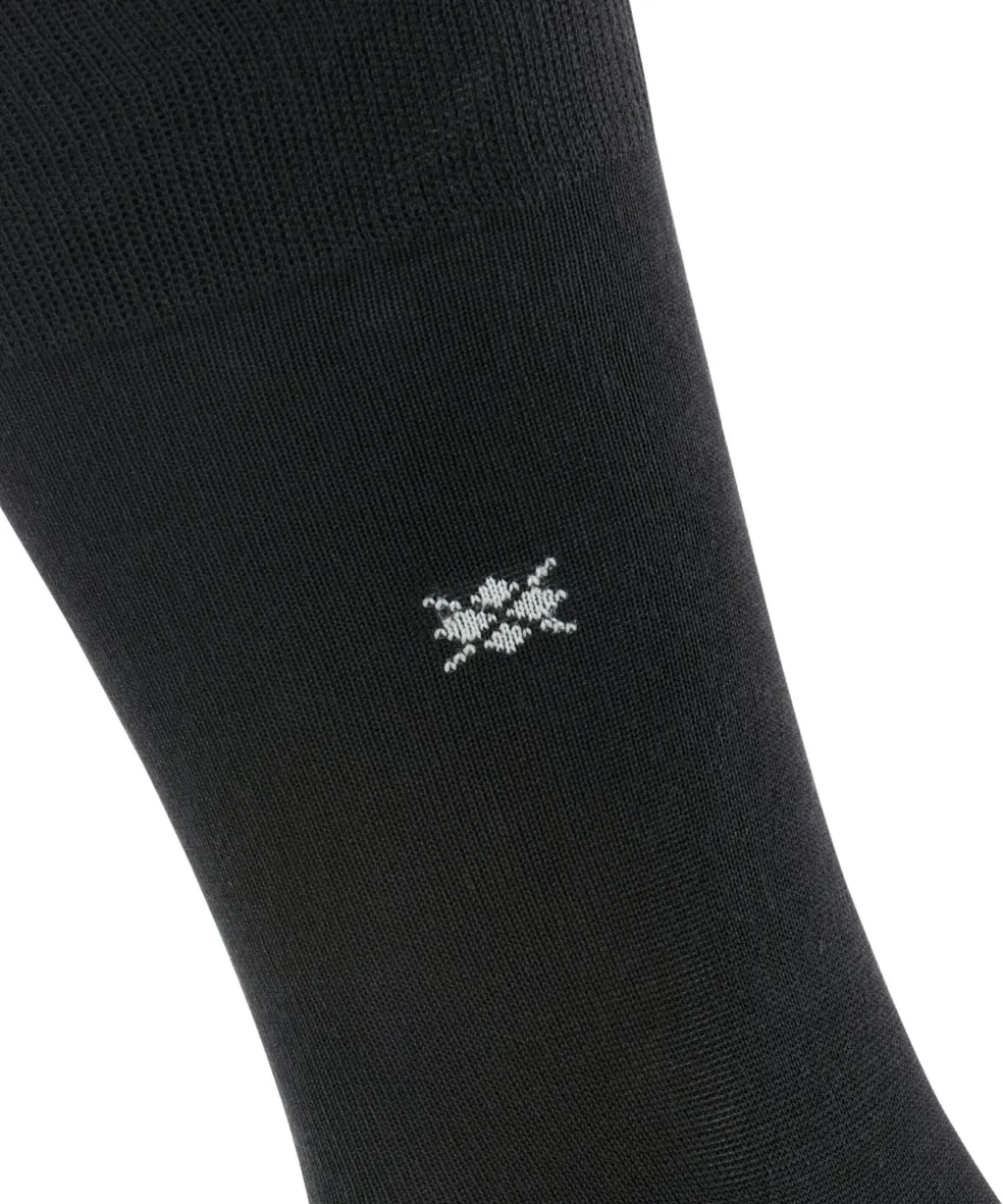 Burlington Dublin herensokken, zwart (black)
