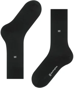 Burlington Dublin herensokken, zwart (black)
