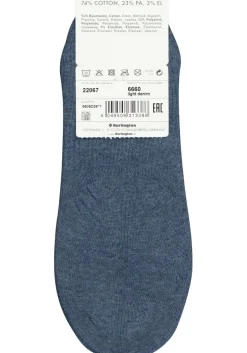 Burlington Everyday dames invisible sokken (2-pack), katoen, jeansblauw (light denim)