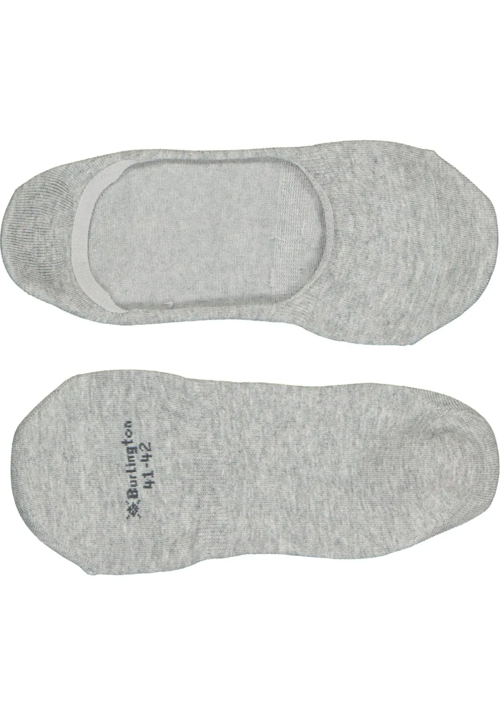 Burlington Everyday dames invisible sokken (2-pack), katoen, licht grijs