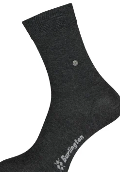Burlington Everyday damessokken (2-pack), katoen, antraciet en geruit