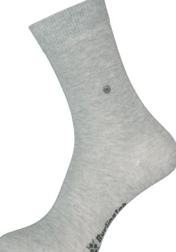 Burlington Everyday damessokken (2-pack), katoen, lichtgrijs en geruit