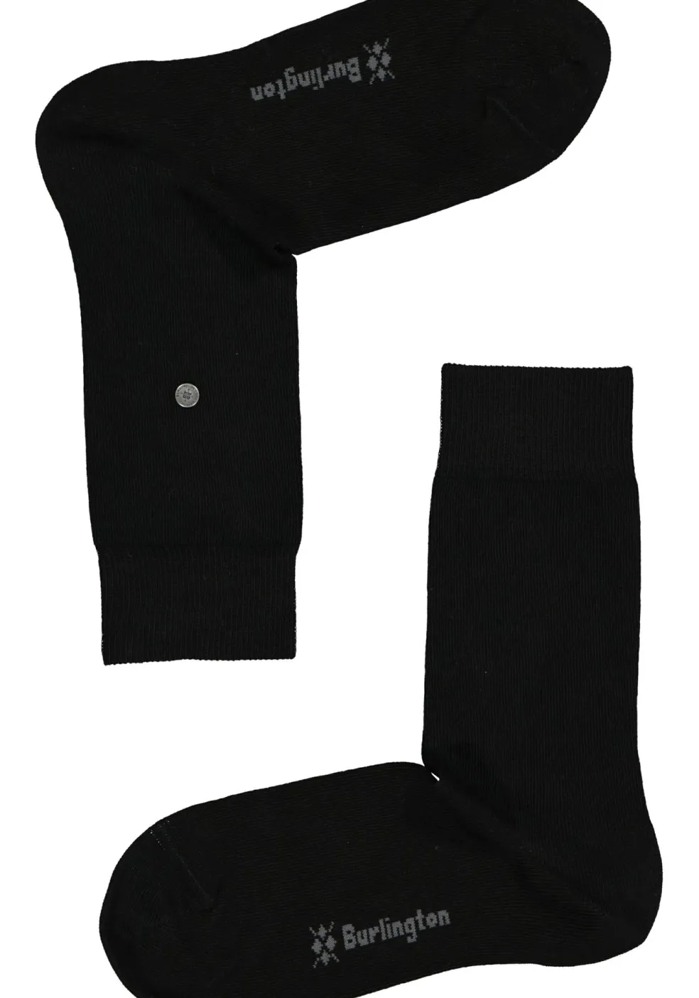Burlington Everyday damessokken (2-pack), katoen, zwart en geruit