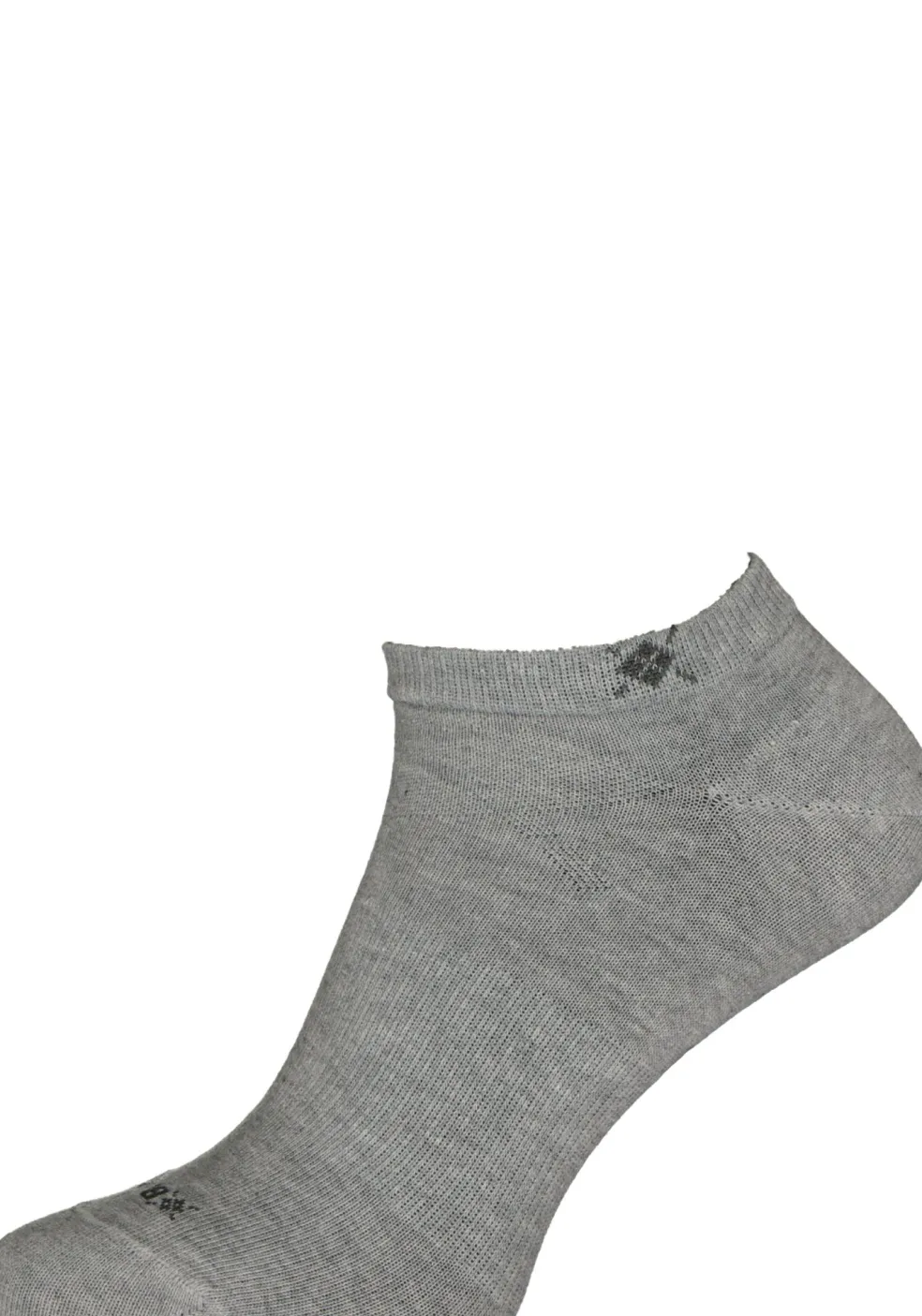 Burlington Everyday heren enkelsokken (2-pack), katoen, licht grijs