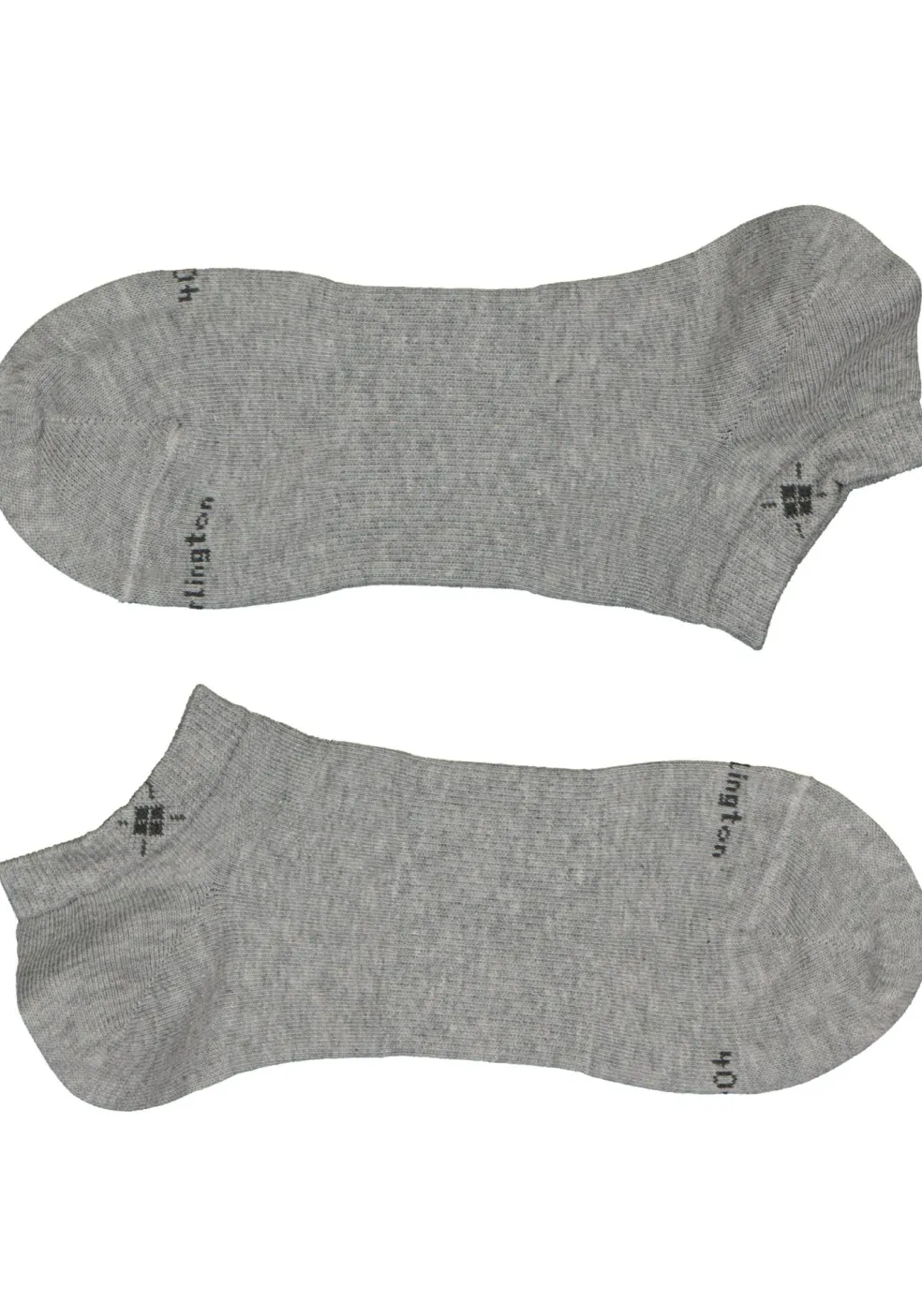 Burlington Everyday heren enkelsokken (2-pack), katoen, licht grijs