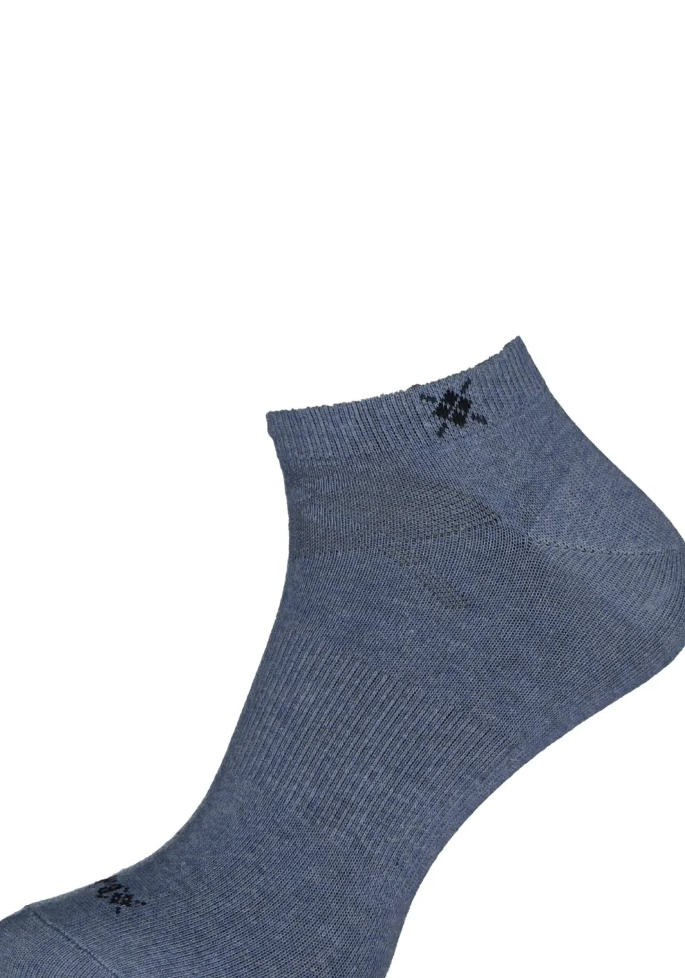 Burlington Everyday heren enkelsokken (2-pack), katoen, jeans blauw