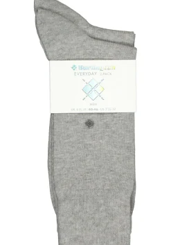 Burlington Everyday herensokken (2-pack), katoen, licht grijs