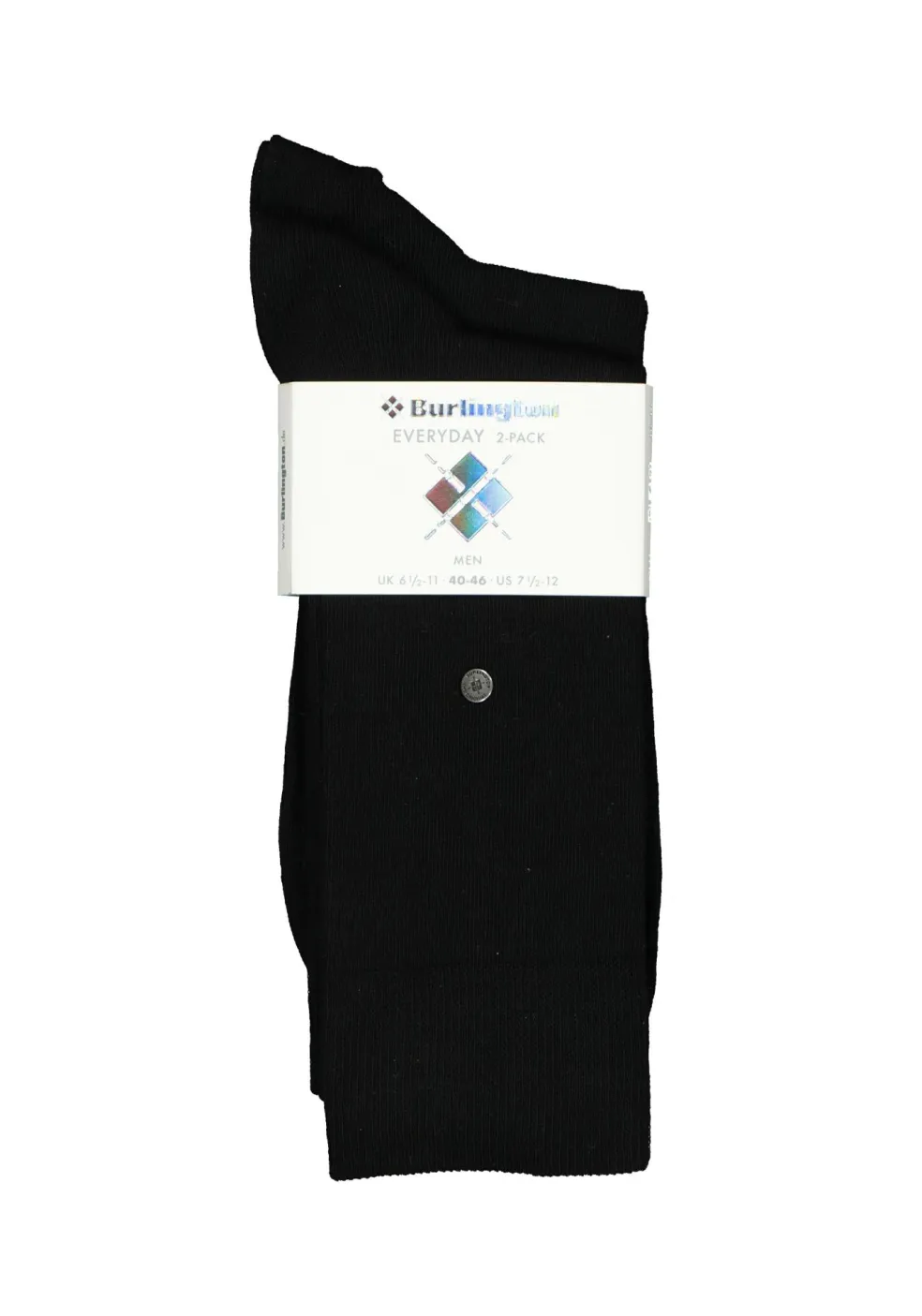 Burlington Everyday herensokken (2-pack), katoen, zwart