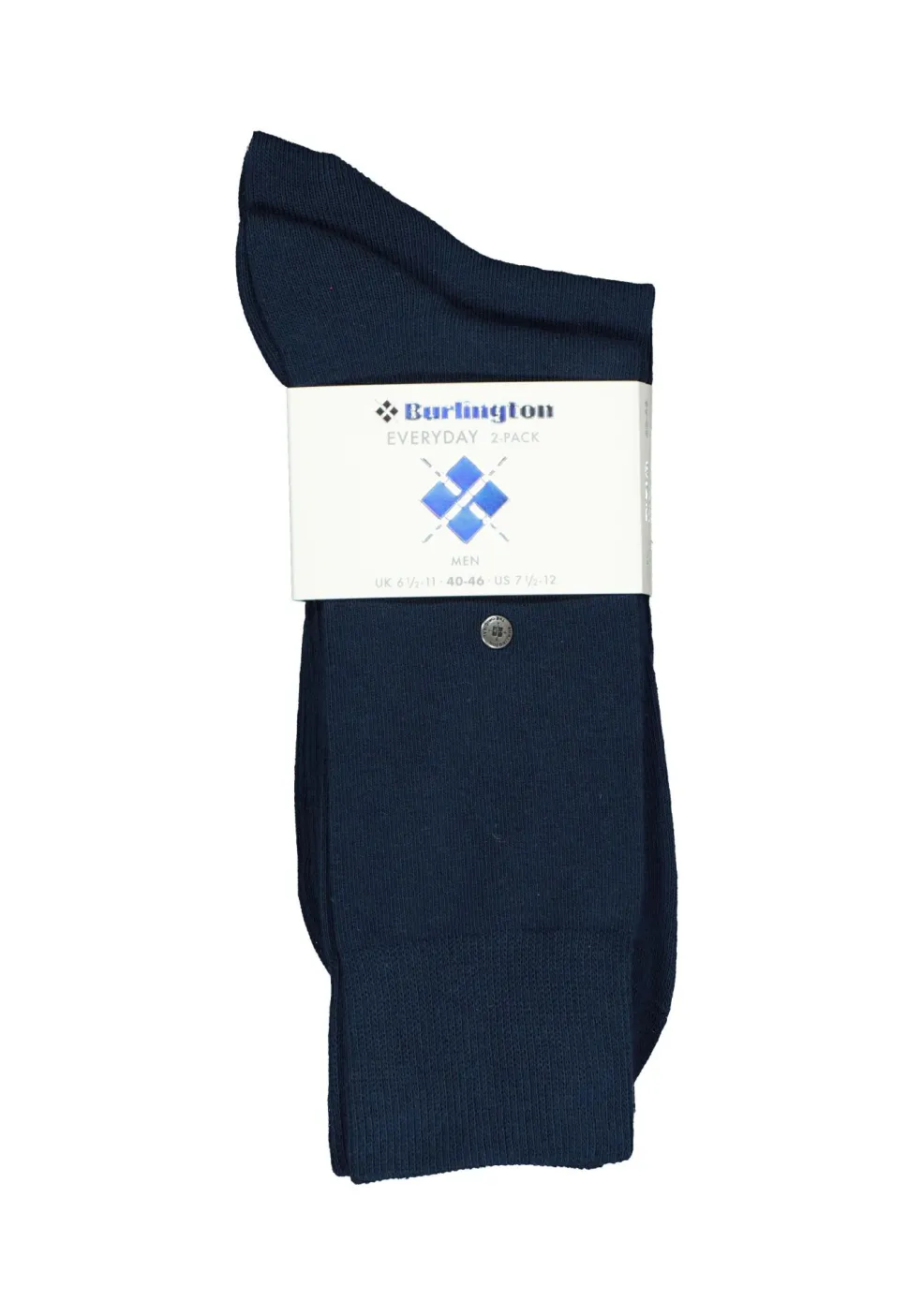 Burlington Everyday herensokken (2-pack), katoen, marine blauw