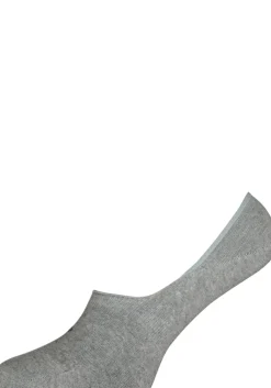 Burlington Everyday invisible herensokken (2-pack), katoen, grijs (light grey)