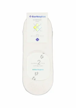 Burlington Everyday invisible herensokken (2-pack), katoen, wit