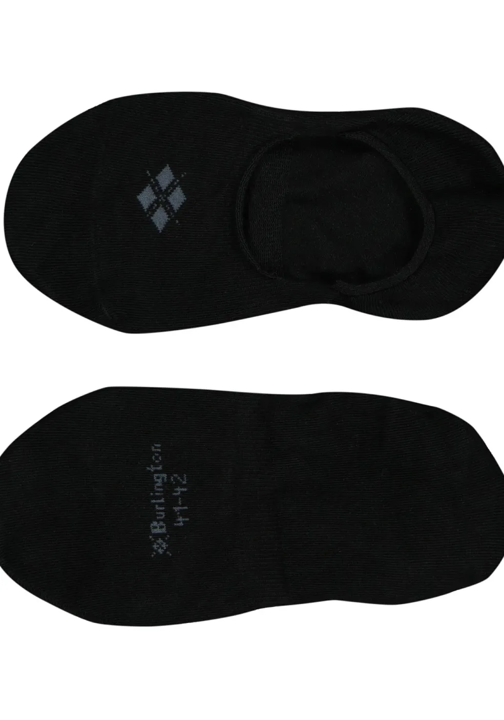 Burlington Everyday invisible herensokken (2-pack), katoen, zwart