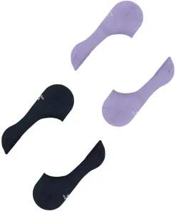 Burlington Everyday 2-Pack dames invisible sokken, paars (light lilac)
