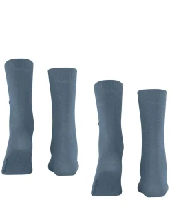 Burlington Everyday 2-Pack damessokken, blauw (light denim)