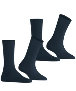 Burlington Everyday 2-Pack damessokken, blauw (marine)