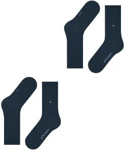 Burlington Everyday 2-Pack damessokken, blauw (marine)
