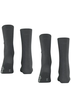 Burlington Everyday 2-Pack damessokken, grijs (anthra.mel)