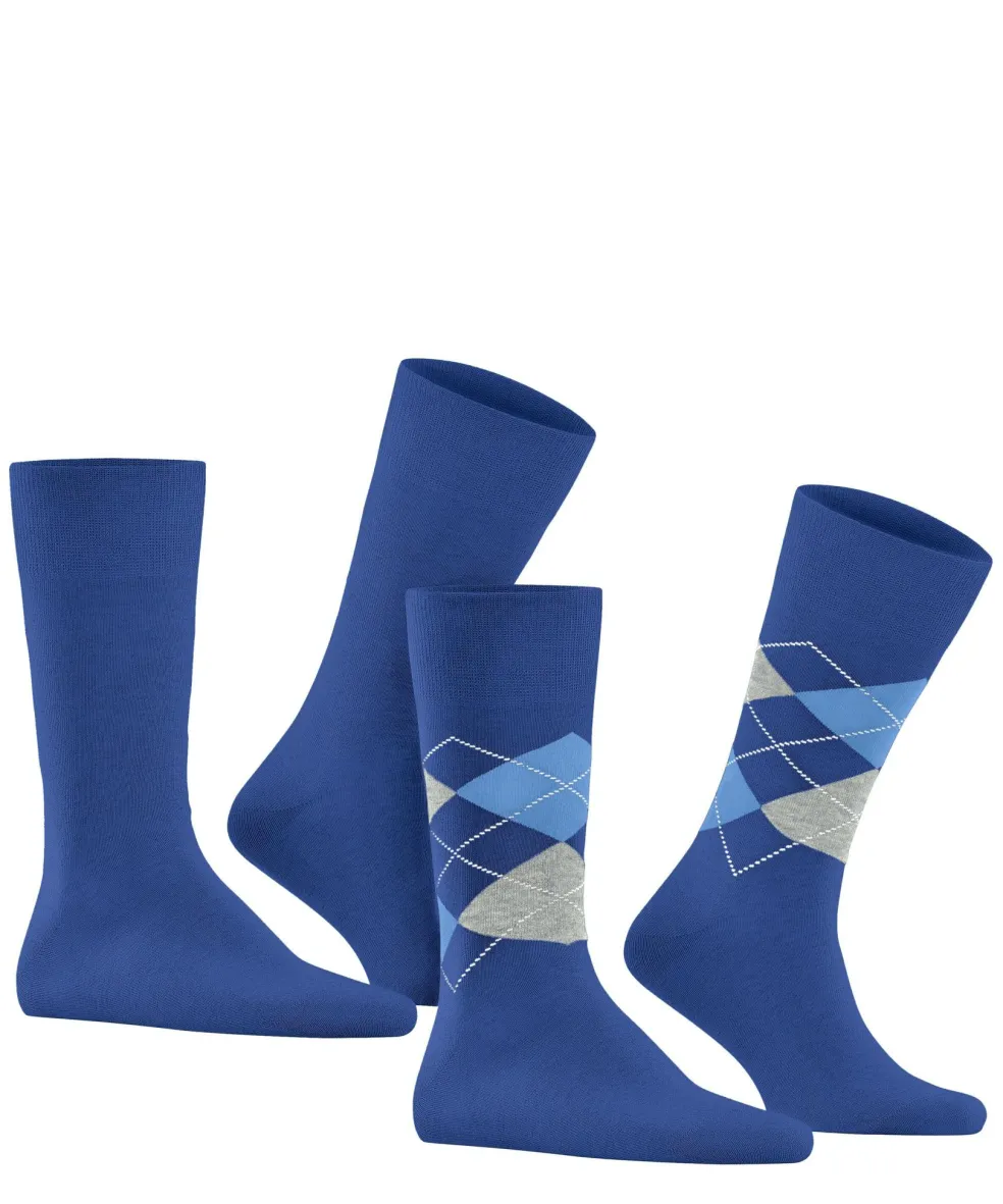 Burlington Everyday 2-Pack herensokken, blauw (night blue)
