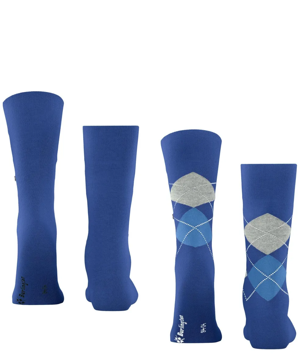 Burlington Everyday 2-Pack herensokken, blauw (night blue)
