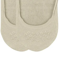 Burlington Everyday 2-Pack heren invisible sokken, beige (gravel)