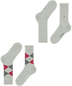 Burlington Everyday 2-Pack herensokken, grijs (lt. heather)