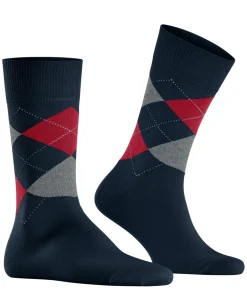 Burlington King herensokken, blauw (marine)