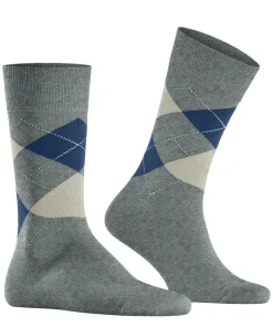 Burlington King herensokken, grijs (light grey mel.)