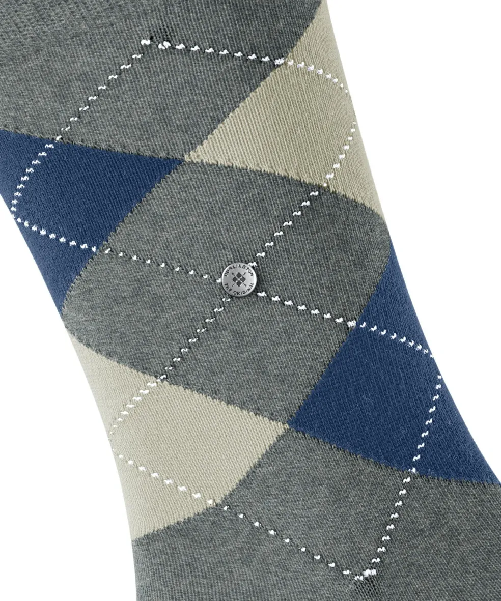 Burlington King herensokken, grijs (light grey mel.)