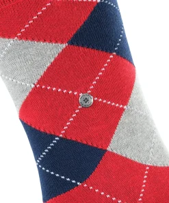 Burlington King herensokken, rood (red pepper)