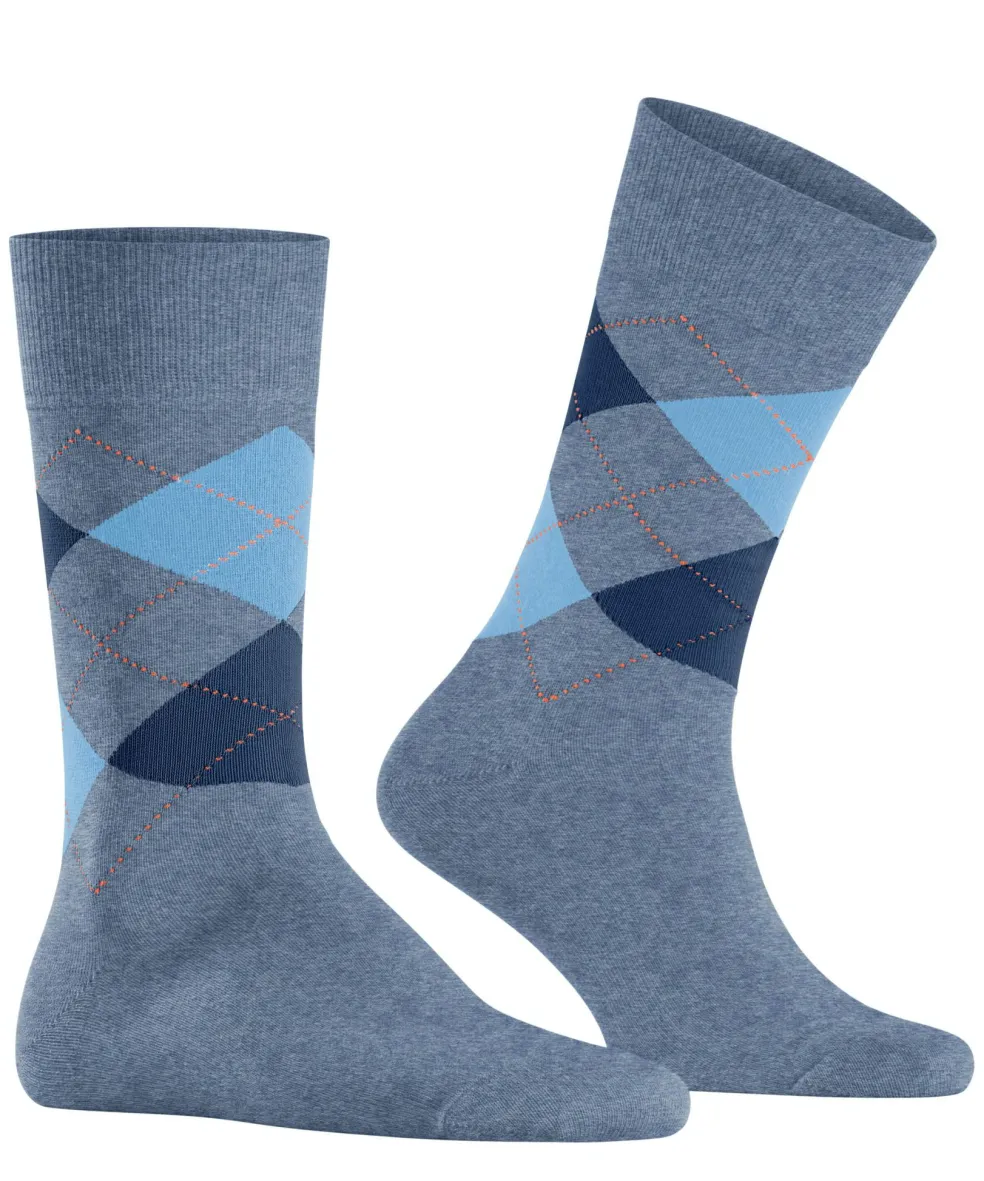 Burlington King herensokken, turquoise (turquoise)