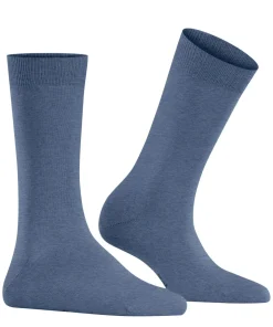 Burlington Lady damessokken, blauw (light jeans)