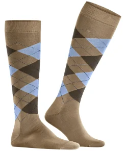 Burlington Manchester heren kniekousen, beige (beige)