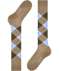 Burlington Manchester heren kniekousen, beige (beige)