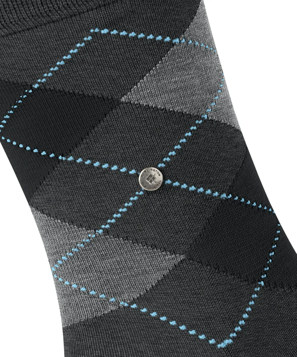 Burlington Manchester herensokken, grijs (anthracite mel.)
