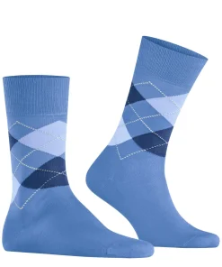 Burlington Manchester herensokken, turquoise (turquoise)