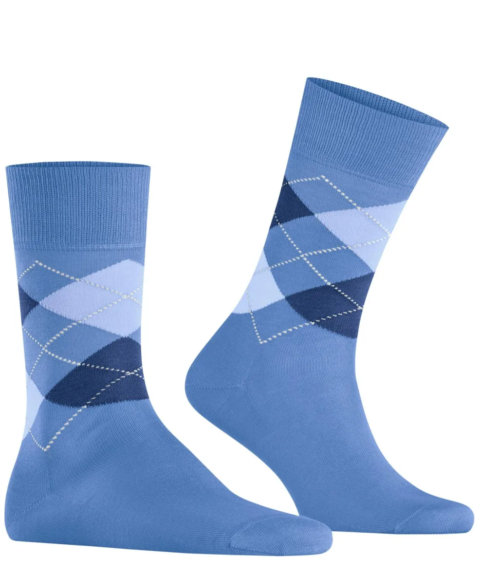 Burlington Manchester herensokken, turquoise (turquoise)