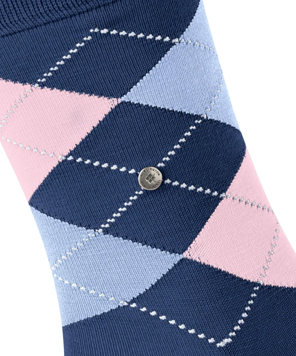 Burlington Manchester herensokken, blauw (night blue)