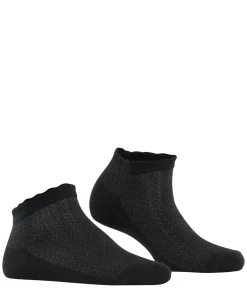 Burlington Montrose dames sneakersokken, zwart (black)