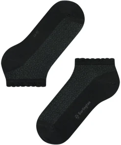 Burlington Montrose dames sneakersokken, zwart (black)