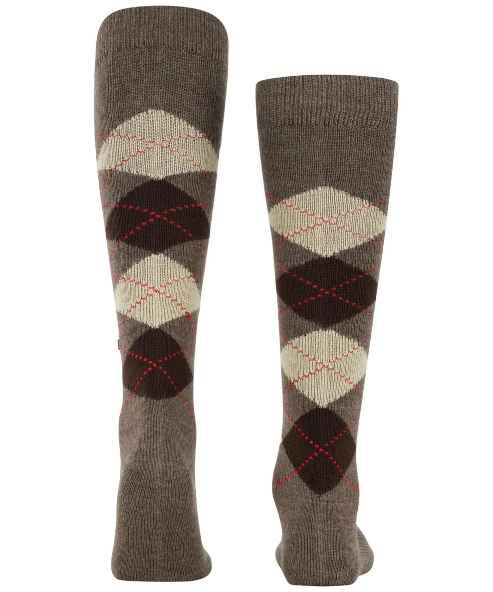 Burlington Preston heren kniekousen, bruin (brown)