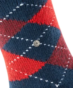 Burlington Preston herensokken, blauw (steel blue)