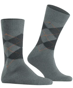 Burlington Preston herensokken, grijs (light grey)