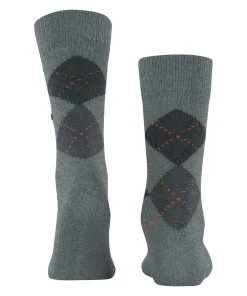 Burlington Preston herensokken, grijs (light grey)
