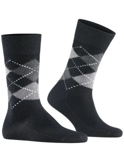 Burlington Preston herensokken, wit (pearl)