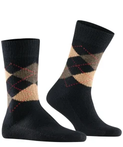 Burlington Preston herensokken, zwart (black-sahara)