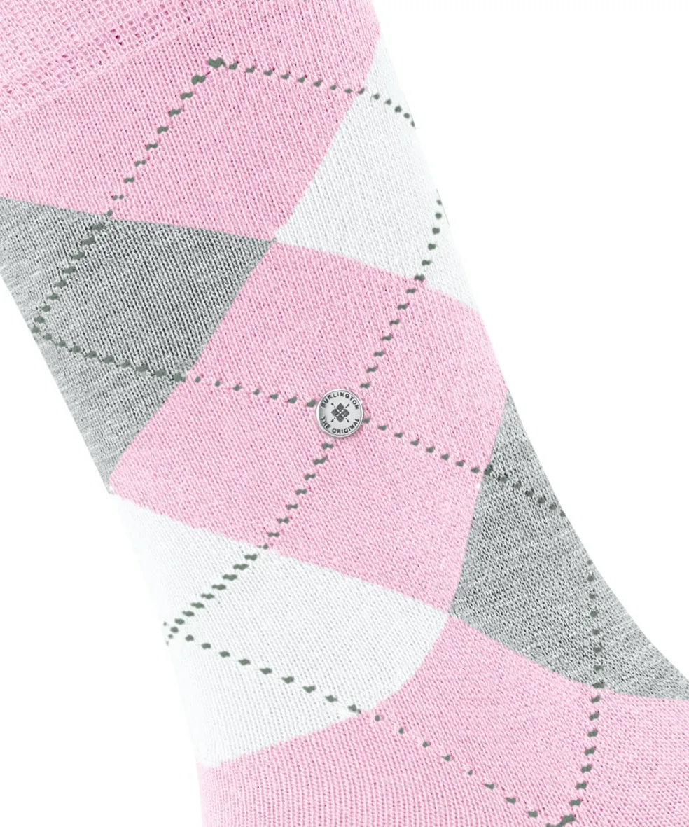 Burlington Queen damessokken, roze (berry-pool)